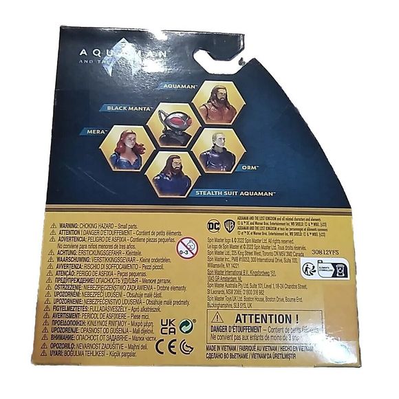 2023 Spin Master Steel Suit Aquaman and Black Manta 4” Fig - The Lost Kingdom - Picture 5 of 16